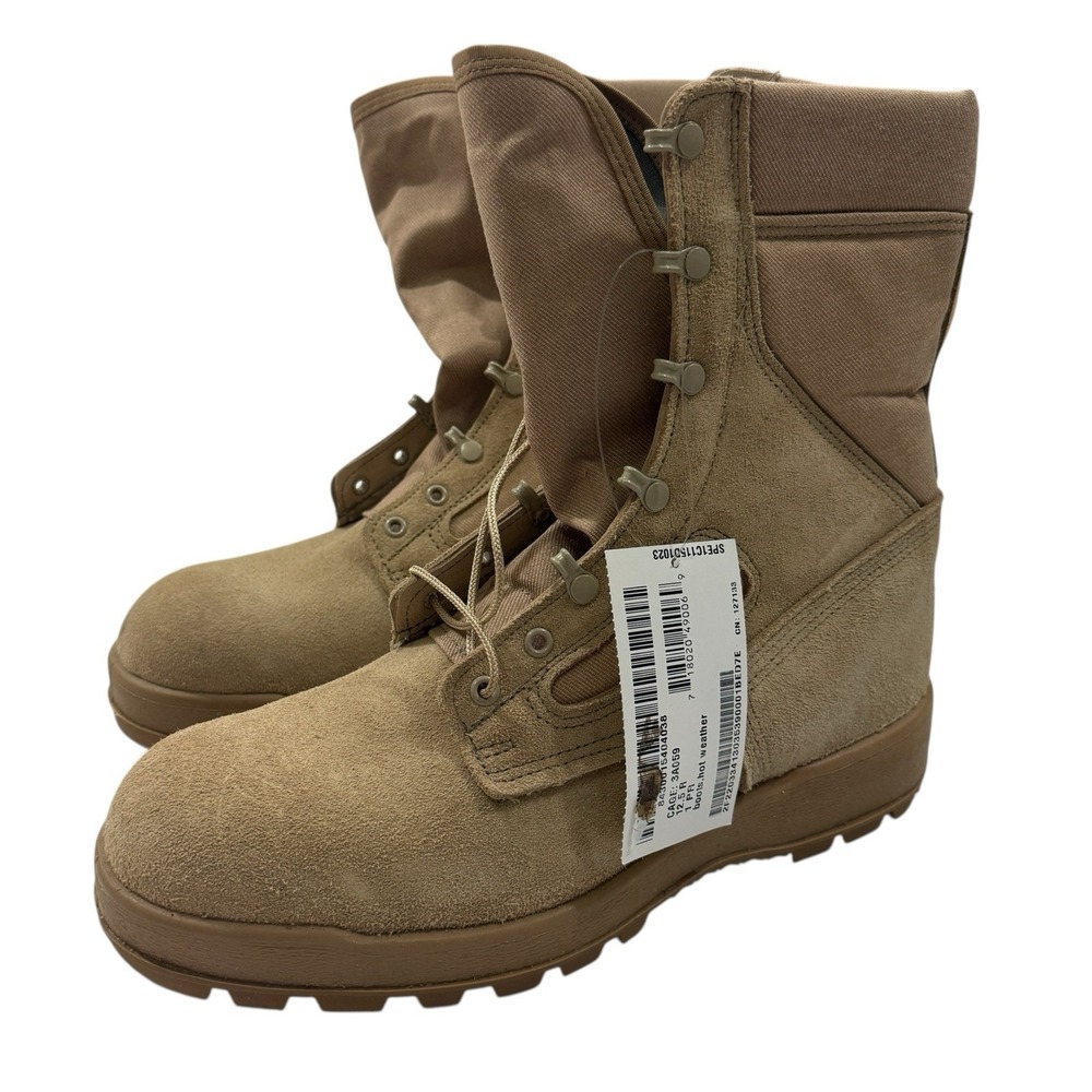 NEW McRae Footwear HW-FR Mens Army HOT Weather Desert Boots Vibram Size 12.5R